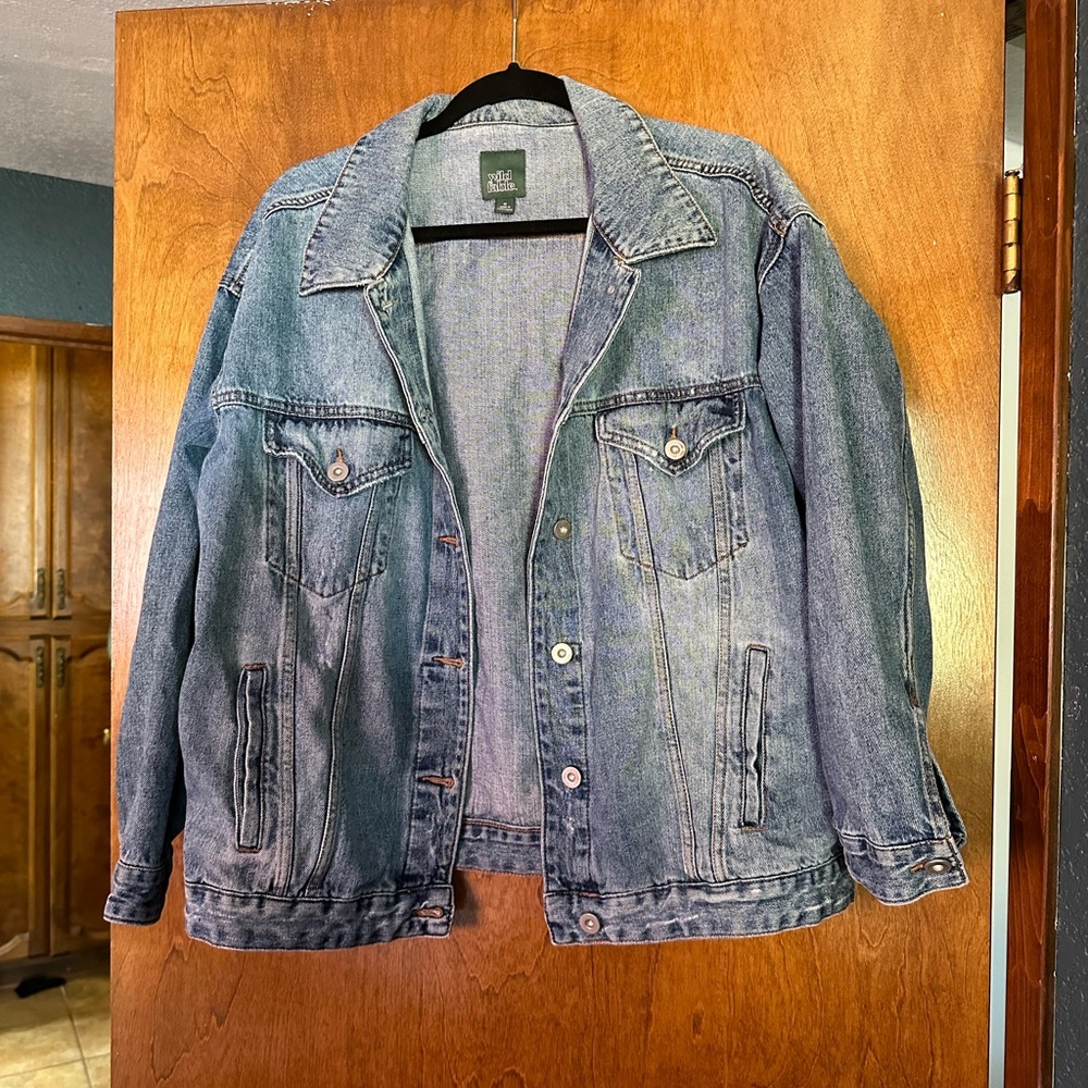 Oversized jean jacket